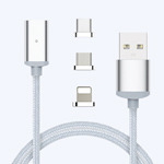 I6G276-3 in 1 magnetic braided cable