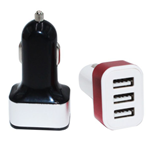 3 USB Twin Color Car Charger