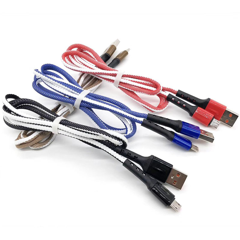 Twins color fast charging USB cable